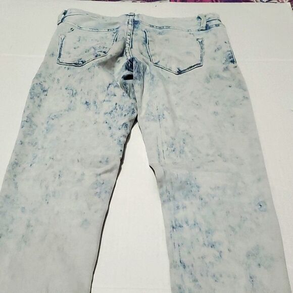 Mossimo Mid Rise Bleached Jeans Leggings Jeggings - Picture 6 of 11